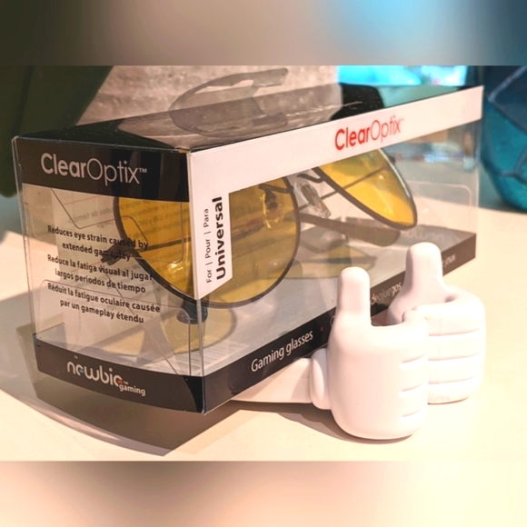 NEWBIE ClearOptix GAMING GLASSES NWB - Picture 3 of 5